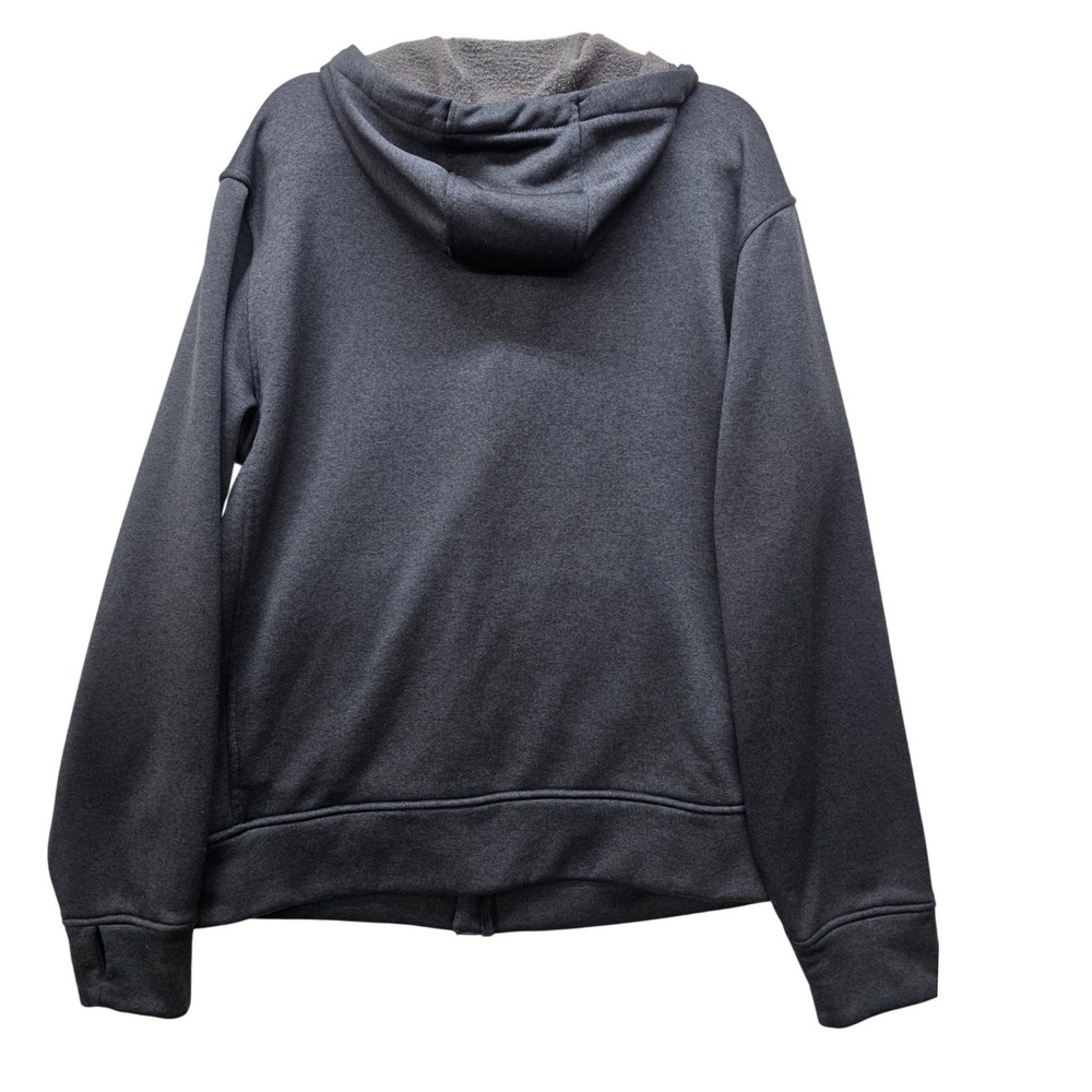 Burton Oak Full-Zip Hoodie Gray Sunset Mountain Graphic Fleece Mens Small - Picture 2 of 11